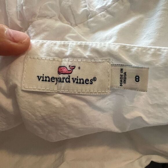 Vineyard Vines Women's Size 8 White Mini Skirt Red Embroidery Casual - Picture 5 of 9
